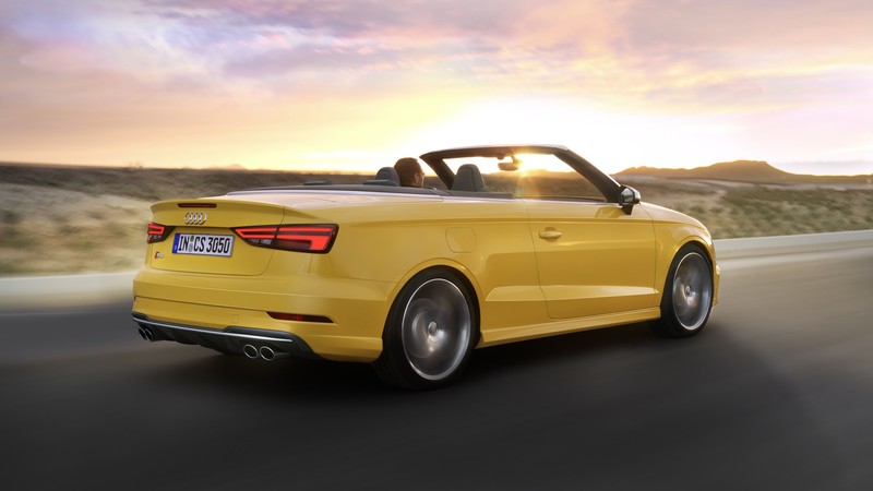 Audi S3, cabriolet, yellow