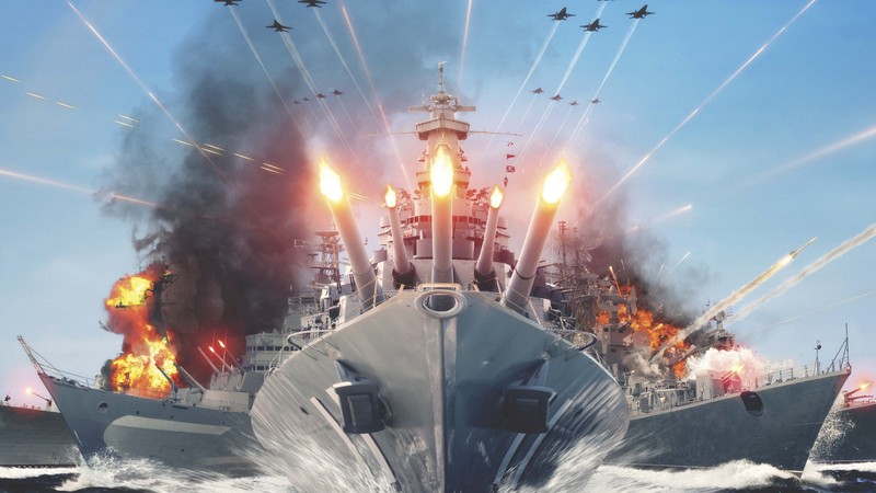 World of Warships, game, MMORPG, simulator, sea, water, battle, fire, ship, storm, Best Games of 2016