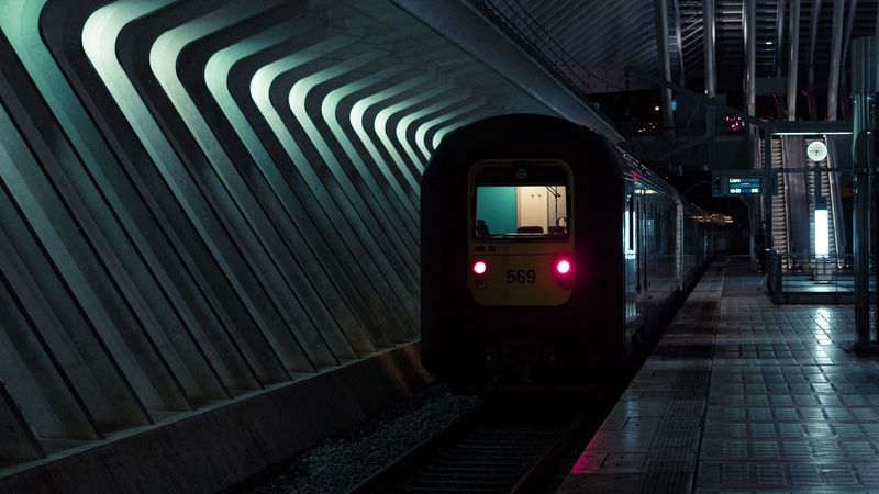 metro, train, car, rails, 4k