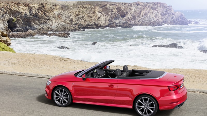 Audi A3, cabriolet, red