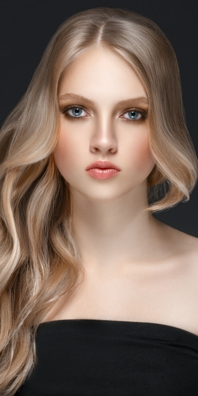 Women Model, Blonde, Long Hair, Blue Eyes, 1080x2160