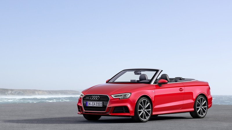 Audi A3, cabriolet, red