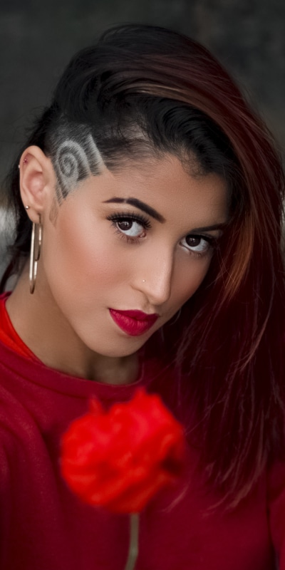Women Model, Lipstick, Brown Eyes, 1080x2160