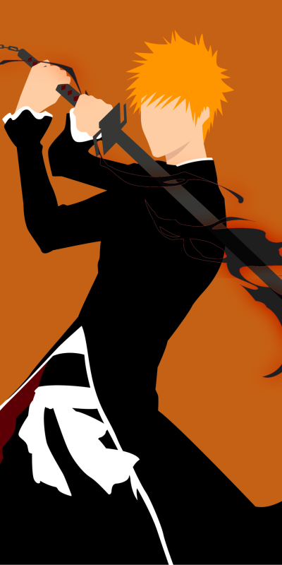 Anime Bleach, Ichigo Kurosaki, 1080x2160