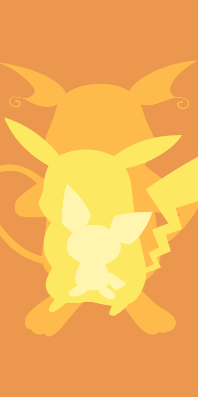 Anime Pokémon, Raichu (Pokémon), Pichu (Pokémon), Pikachu, 1080x2160