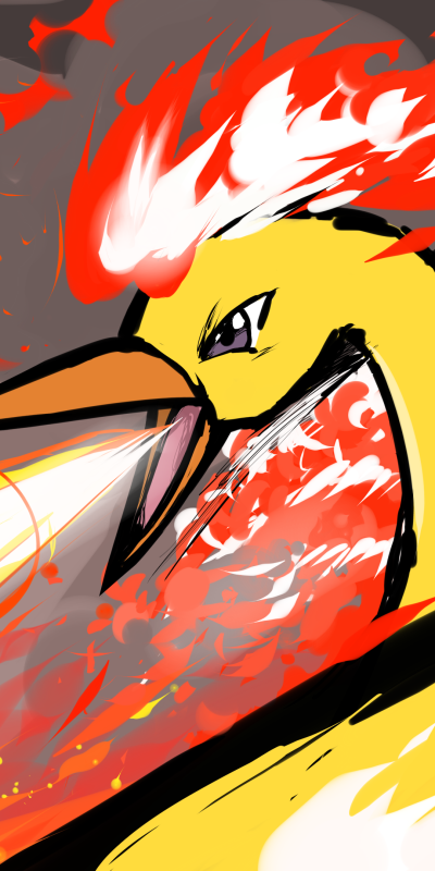 Anime Pokémon, Moltres (Pokémon), 1080x2160