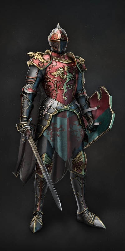 Fantasy Knight, Warrior, Sword, Shield, Armor, 1080x2160