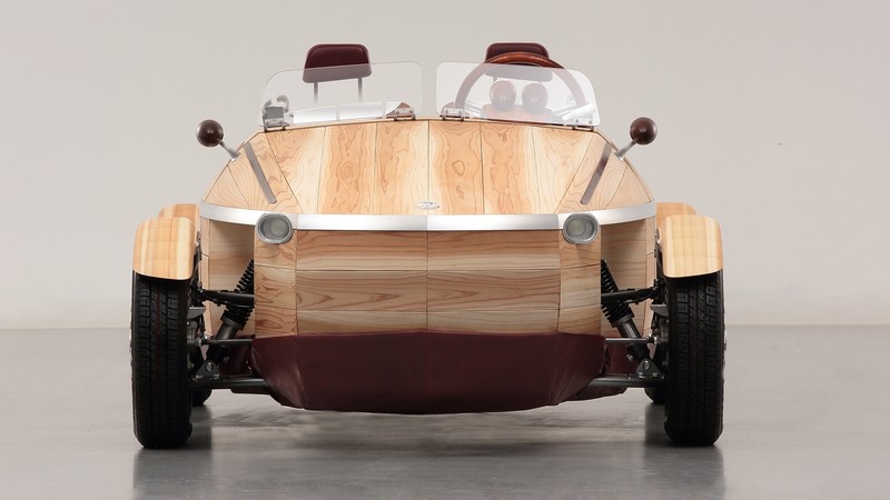 Toyota Setsuna, wooden roadster, Milan Design Week