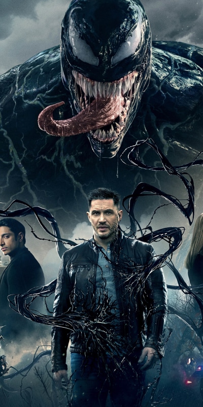 Movie Venom, Antihero, Tom Hardy, Superhero, 1080x2160