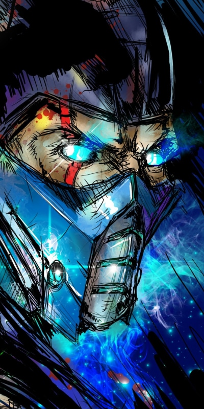 Video Game Mortal Kombat, Sub-Zero (Mortal Kombat), 1080x2160