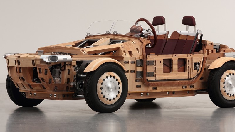 Toyota Setsuna, wooden roadster, Milan Design Week