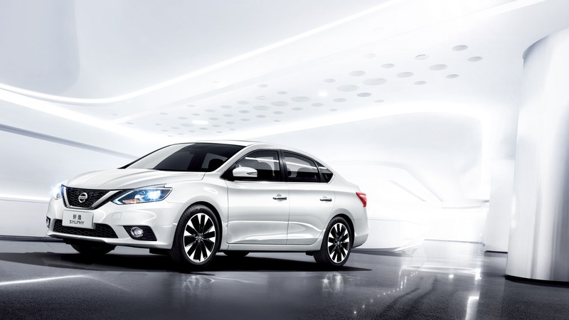 Nissan Sylphy, sedan, white