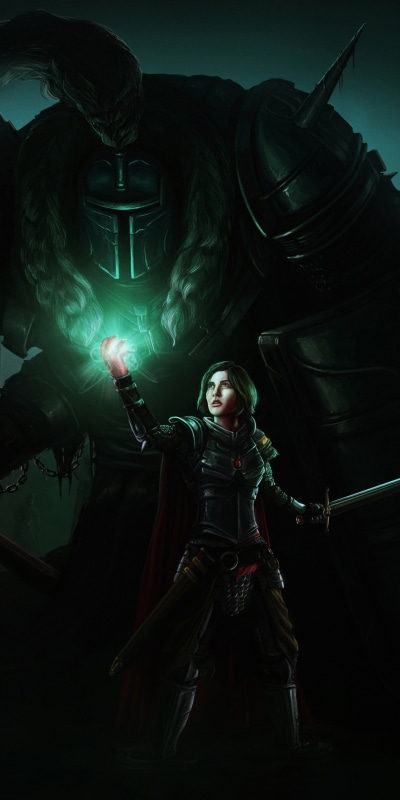 Video Game Dark Souls, Sword, Magic, Armor, 1080x2160