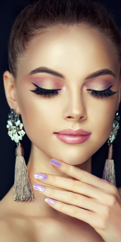 Women Model, Makeup, Earrings, 1080x2160