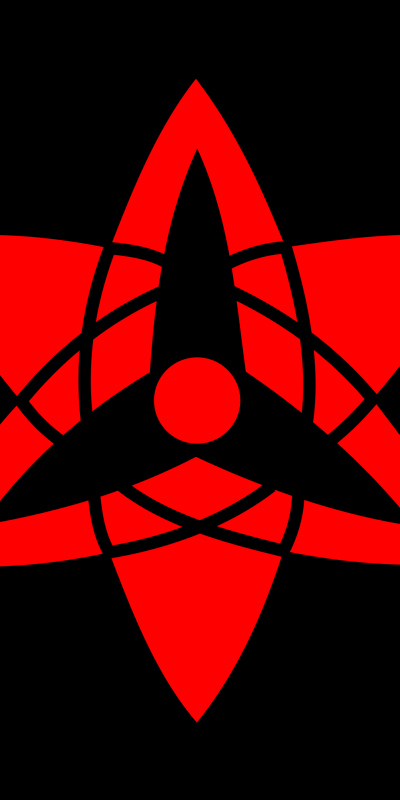 Anime Boruto, Sharingan (Naruto), Mangekyō Sharingan, Minimalist, 1080x2160