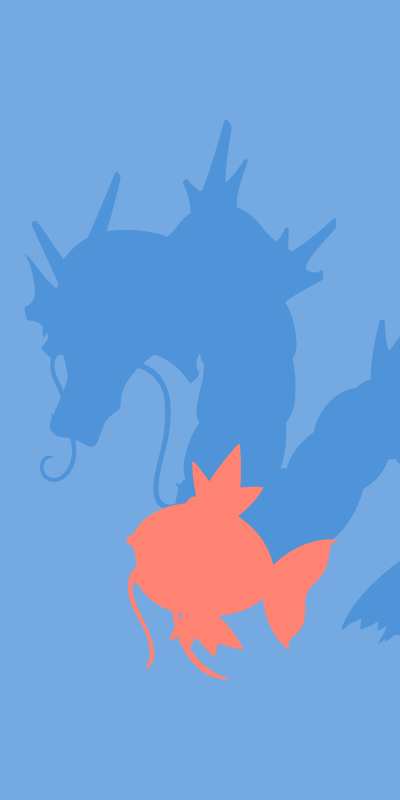 Anime Pokémon, Magikarp (Pokémon), Gyarados (Pokémon), 1080x2160