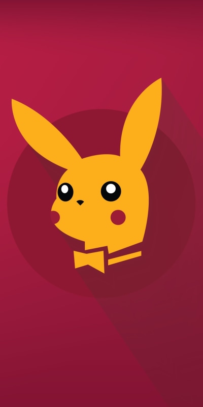 Anime Pokémon, Pikachu, Minimalist, 1080x2160