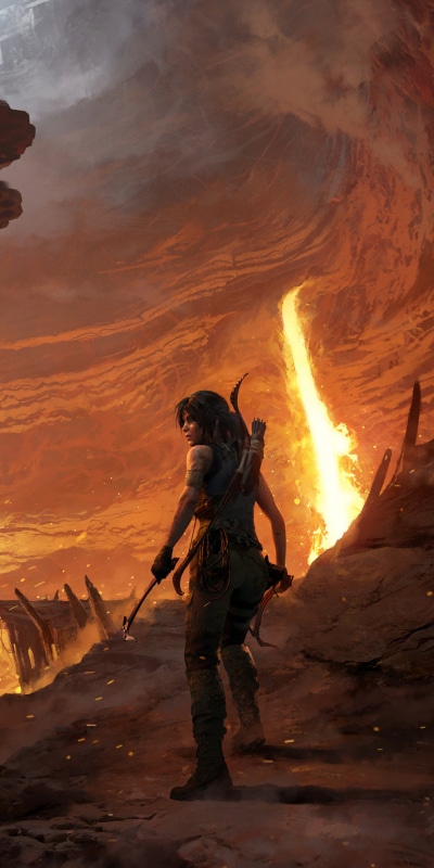 Video Game Shadow of the Tomb Raider, Lara Croft, Tomb Raider, 1080x2160