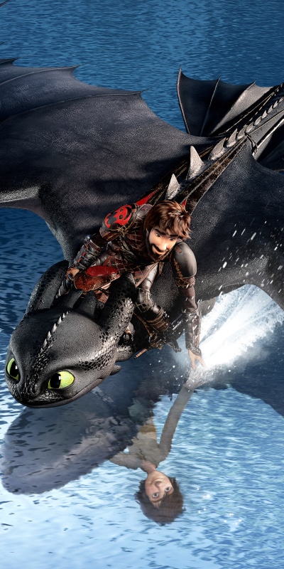 Movie How to Train Your Dragon: The Hidden World, Hiccup (How To Train Your Dragon), Toothless (How To Train Your Dragon), 1080x2160