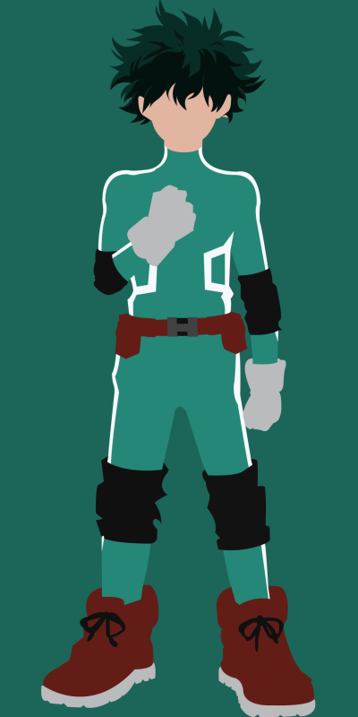Anime My Hero Academia, Izuku Midoriya, 1080x2160