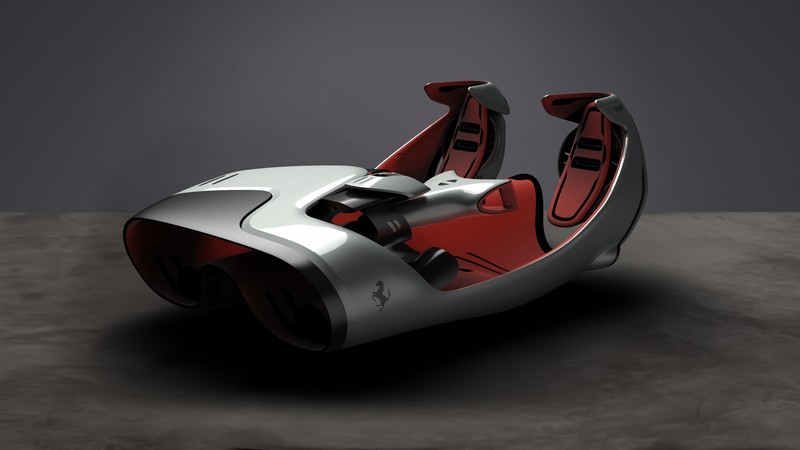 Ferrari FL, supercar, Ferrari World Design Contest 2016, FWDC, silver