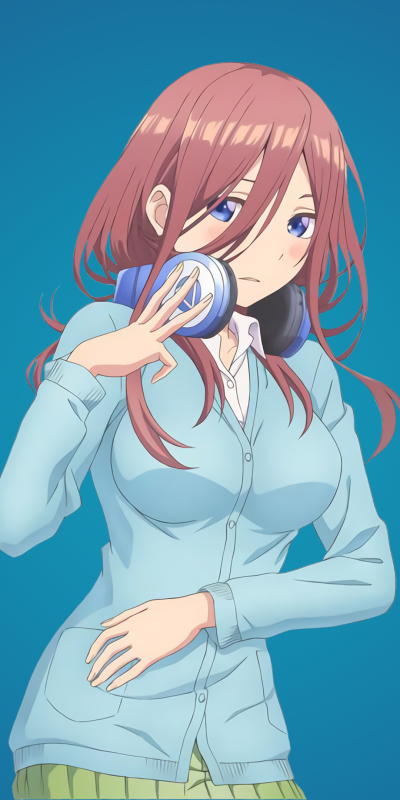Anime The Quintessential Quintuplets, Miku Nakano, 5-Toubun No Hanayome, 1080x2160