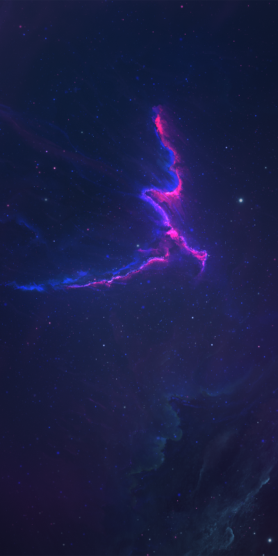Sci Fi Nebula, Purple, Cosmos, Space, 1080x2160