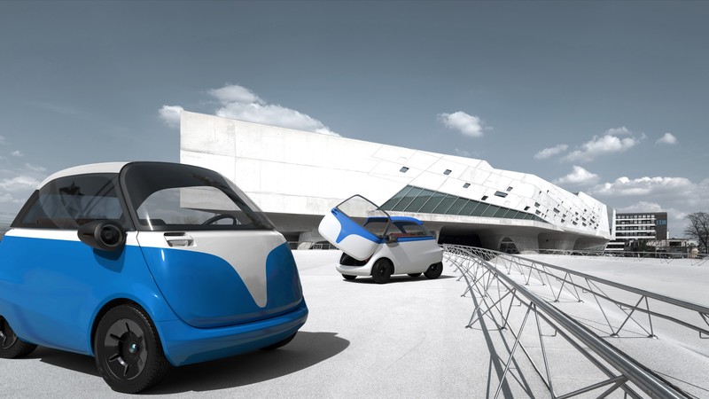 Microlino, Geneva Auto Show 2016, electric cars, blue