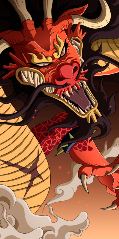 Anime One Piece, Kaido (One Piece), 1080x2160