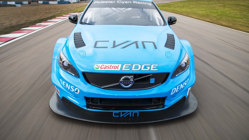 Volvo S60, Polestar, TC1, WTCC, sport cars, blue
