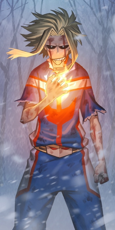 Anime My Hero Academia, All Might, Blonde, Toshinori Yagi, 1080x2160