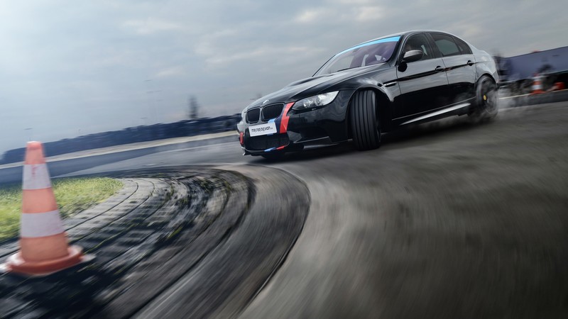 BMW M3, MR Car Design, Sedan, (E90), black, drift