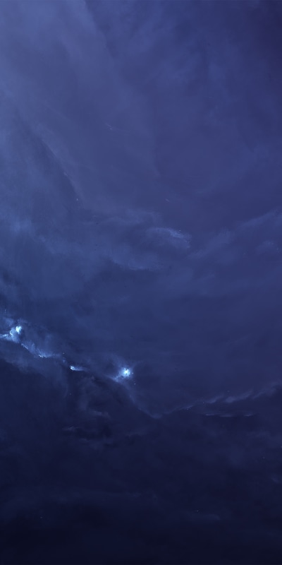 Sci Fi Nebula, Space, Blue, 1080x2160