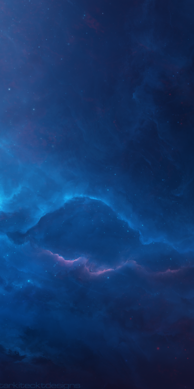 Sci Fi Nebula, Space, Blue, 1080x2160
