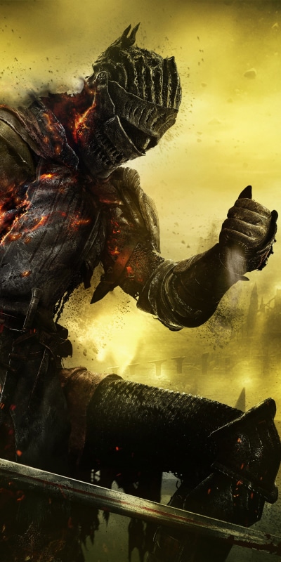 Video Game Dark Souls III, Soul Of Cinder, Dark Souls, Warrior, 1080x2160