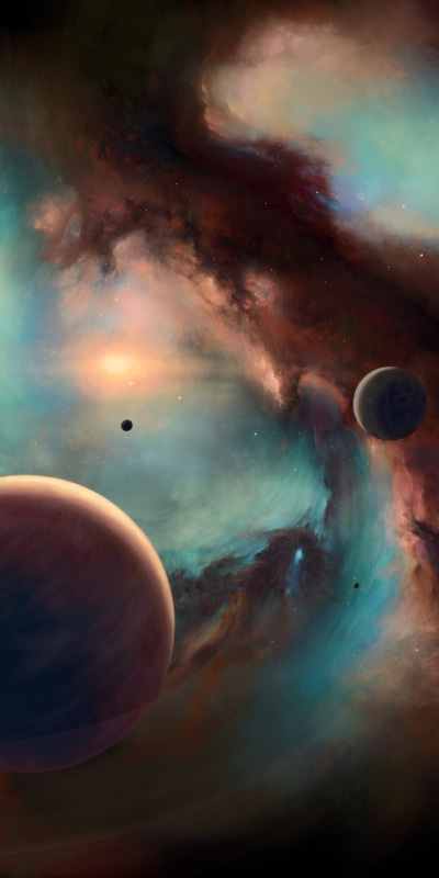 Sci Fi Planets, Planet, Space, Nebula, 1080x2160