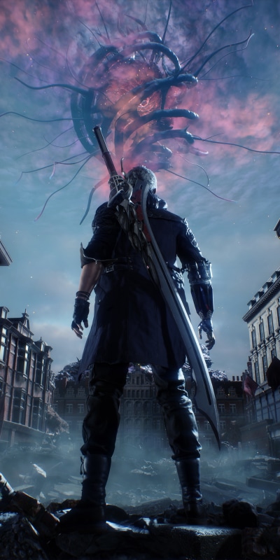 Video Game Devil May Cry 5, Nero (Devil May Cry), 1080x2160