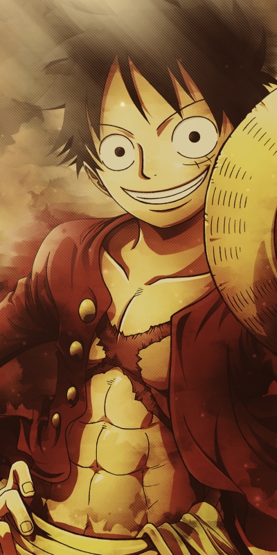 Anime One Piece, Monkey D. Luffy, 1080x2160