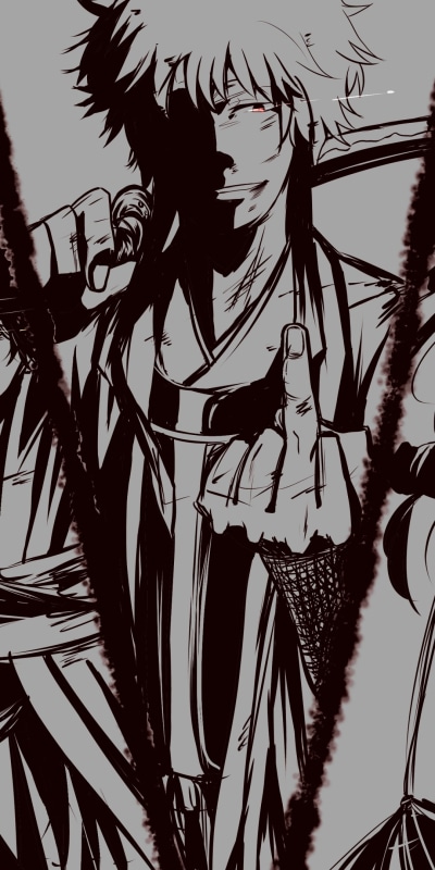 Anime Gintama, 1080x2160
