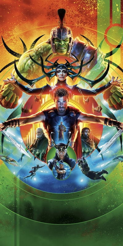 Movie Thor: Ragnarok, Heimdall (Marvel Comics), Anthony Hopkins, Grandmaster (Marvel Comics), Chris Hemsworth, Cate Blanchett, 1080x2160