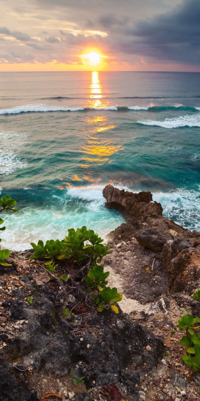 Earth Ocean, Indonesia, Horizon, Sea, Sunset, 1080x2160