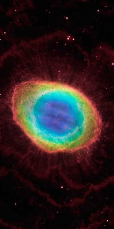 Sci Fi Nebula, Stars, Space, Circle, 1080x2160