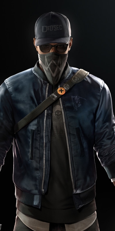 Video Game Watch Dogs 2, Marcus Holloway, 1080x2160