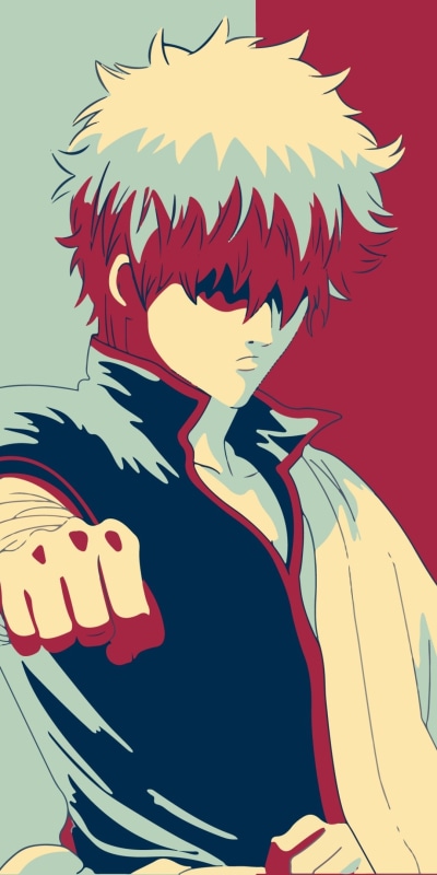 Anime Gintama, Gintoki Sakata, 1080x2160