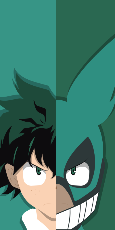 Anime My Hero Academia, Izuku Midoriya, 1080x2160