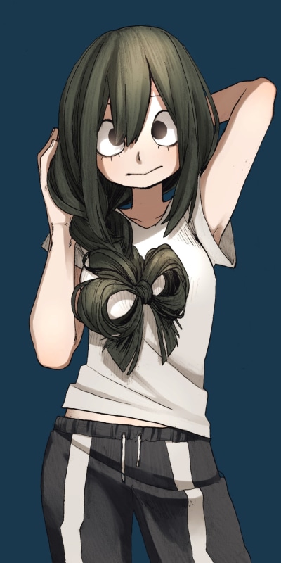 Anime My Hero Academia, Tsuyu Asui, 1080x2160