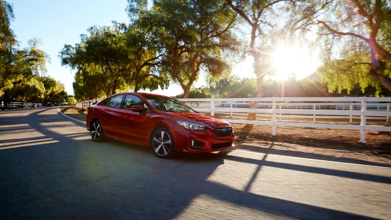Subaru Impreza 2.0, NYIAS 2016, sedan, red