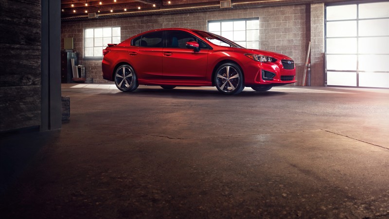 Subaru Impreza 2.0, NYIAS 2016, sedan, red