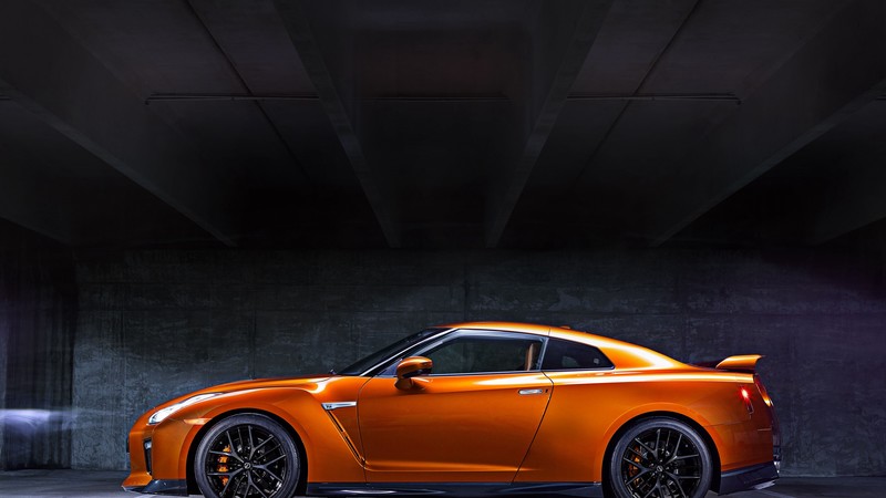 Nissan GT R, NYIAS 2016, supercar, orange
