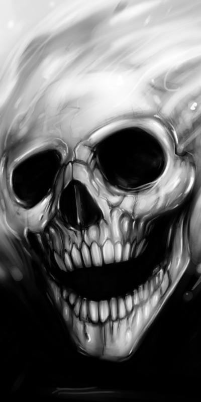 Comics Ghost Rider, Skull, Creepy, 1080x2160